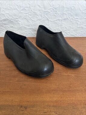 Black Slip-On Rubber Shoes